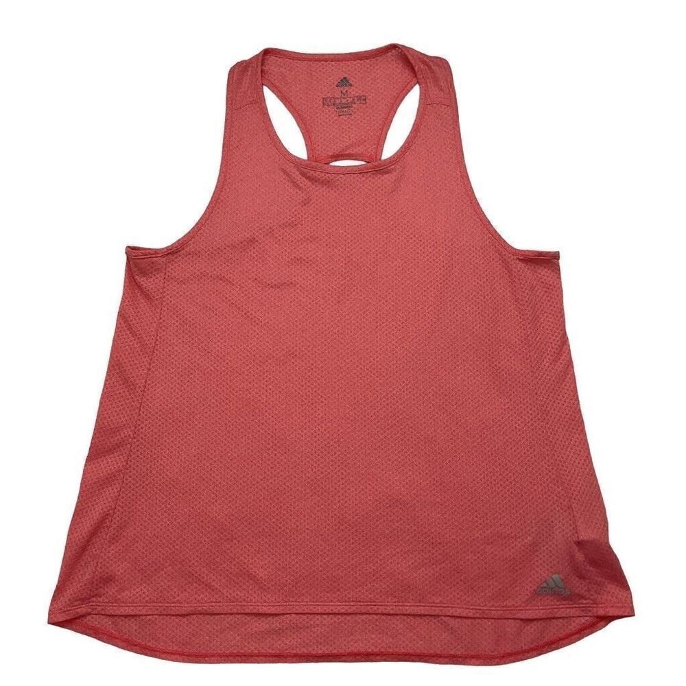 Adidas Running Climalite Tank Top Women's Medium Orange Razorback Adidas Tank‎